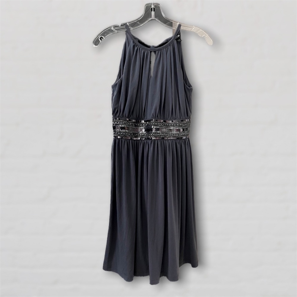 APT 9 Gray Sequin Dress